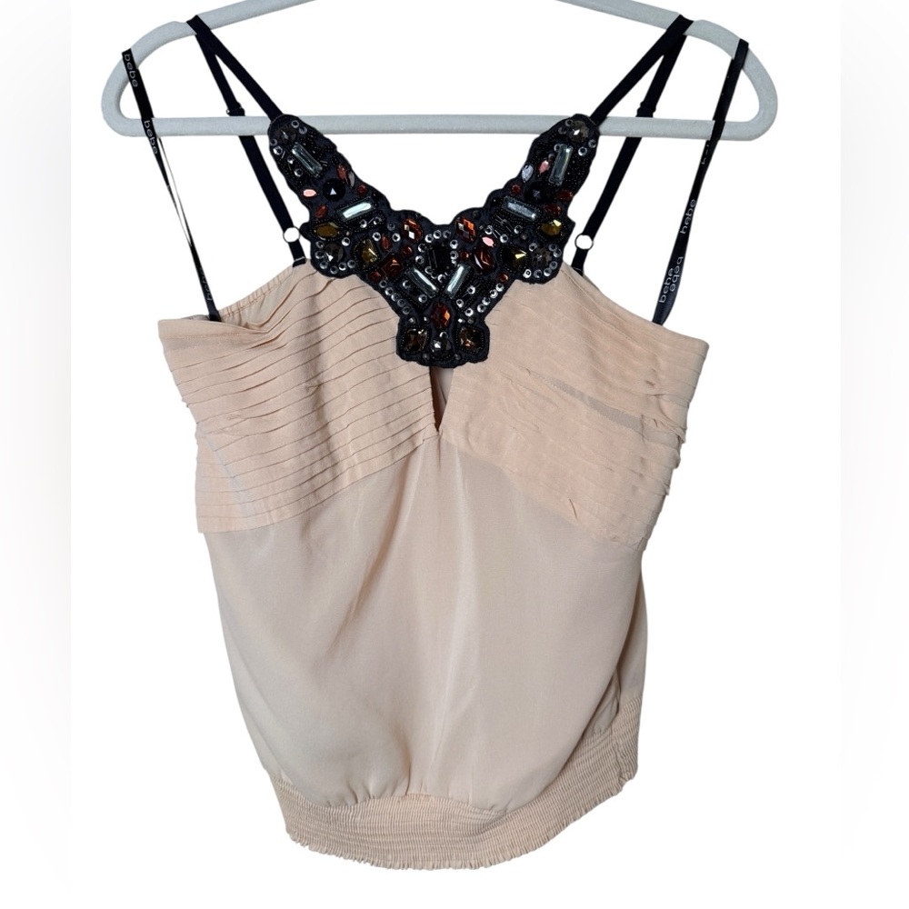 * Bebe Elegant Cream Blouse